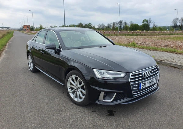 Audi A4 cena 107000 przebieg: 65505, rok produkcji 2019 z Myszków małe 79